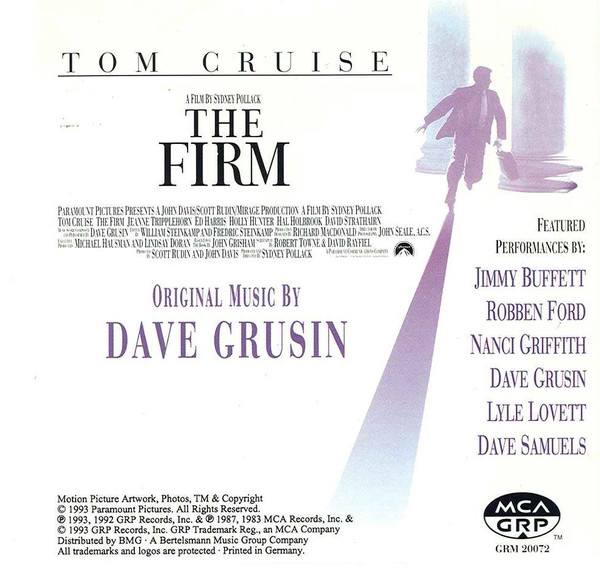 soundtrack the firm tom cruise