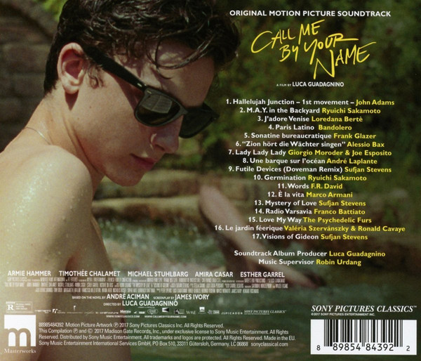 Call Me By Your Name Original Soundtrack Buy It Online At The 