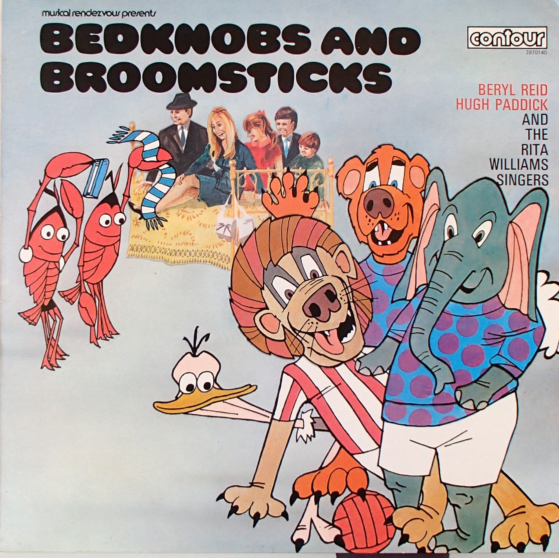 Beryl Reid, Hugh Paddick And The Rita Williams Singers ‎– Bedknobs And Broomsticks