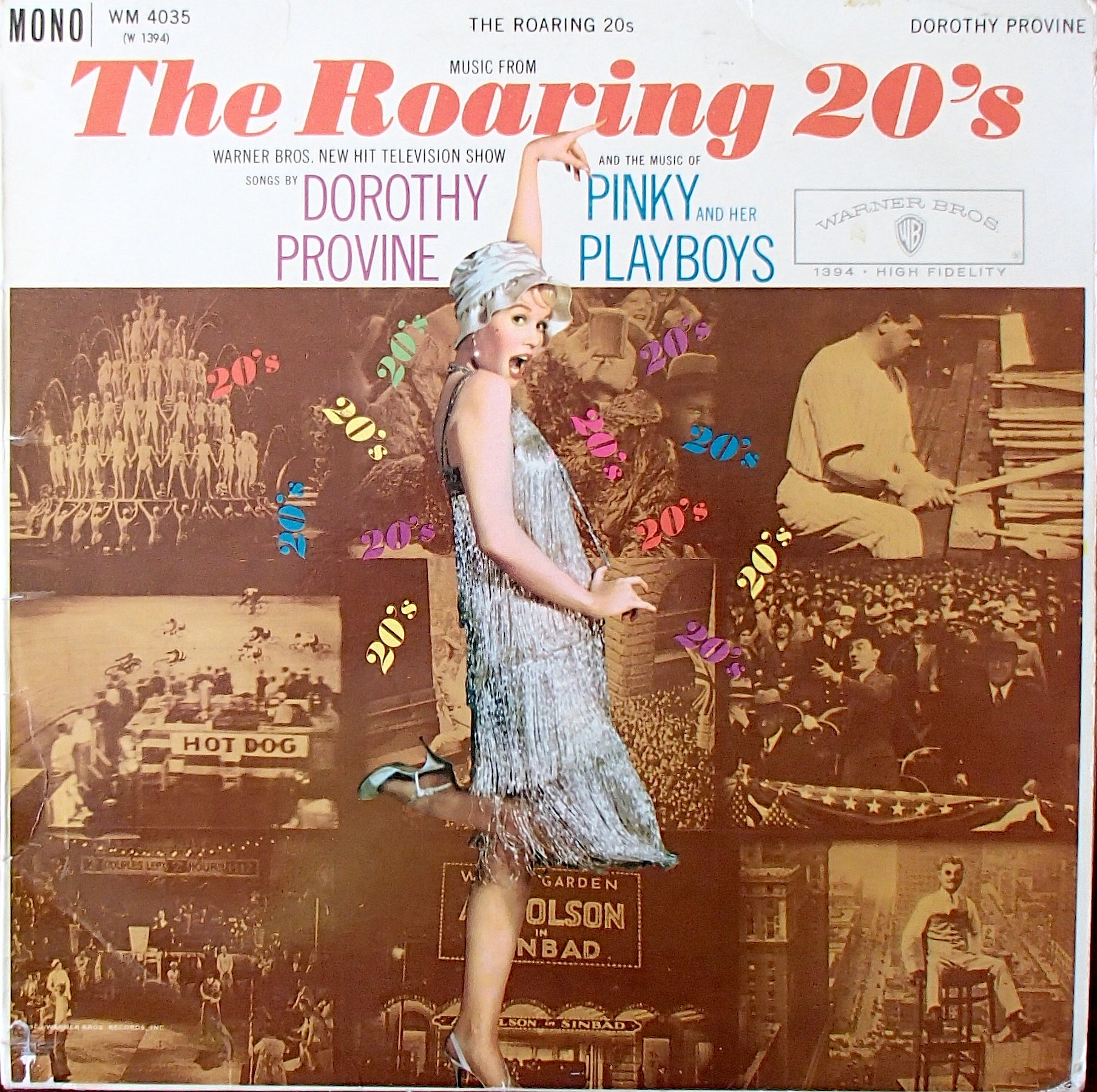 Dorothy Provine And The Music Of Pinky And Her Playboys ‎– The Roaring 20's