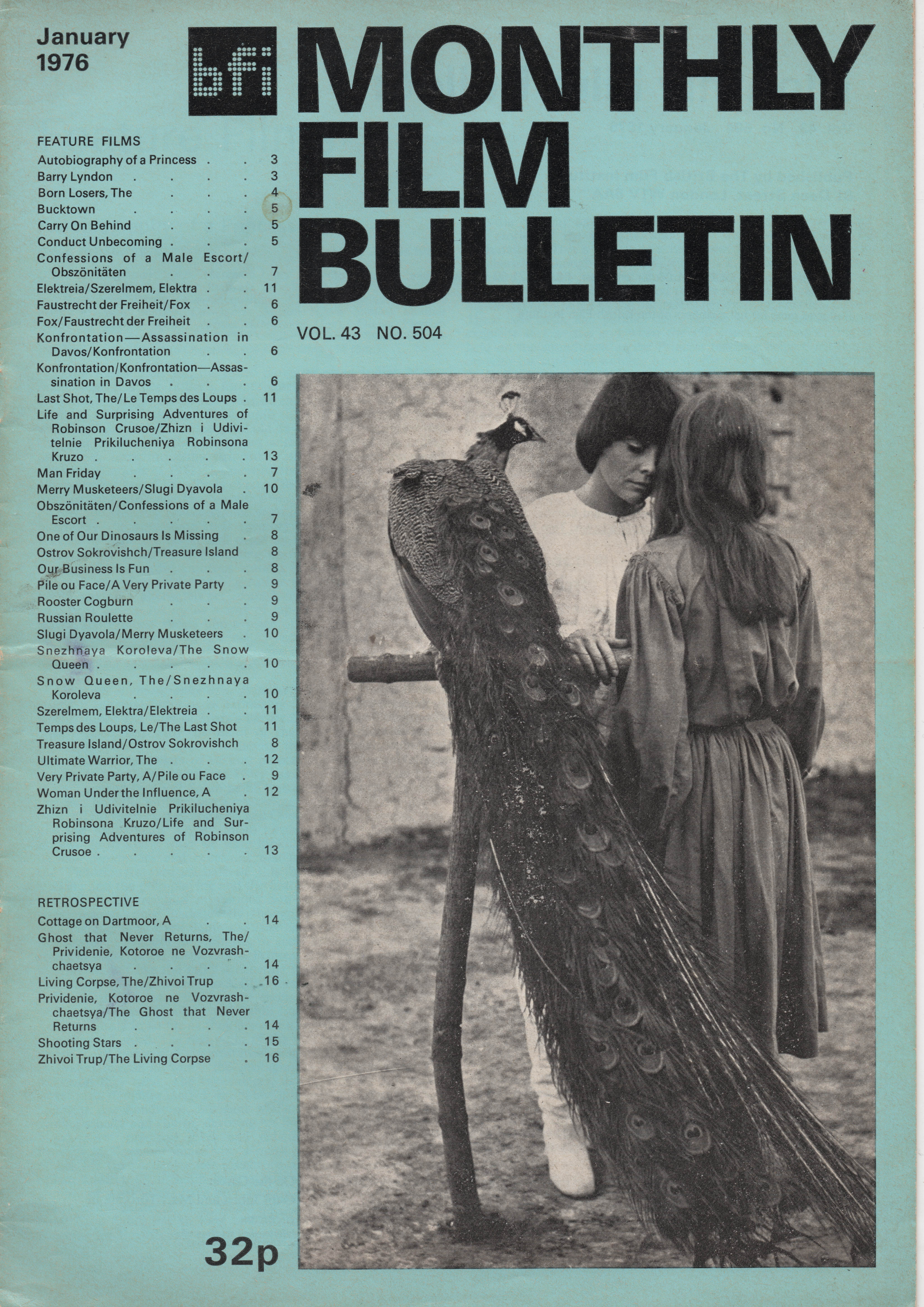 Monthly Film Bulletin Vol.43 No.504 January 1976