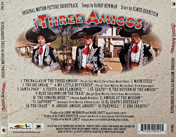 ¡three Amigos! : - Original Soundtrack Buy It Online At The Soundtrack 