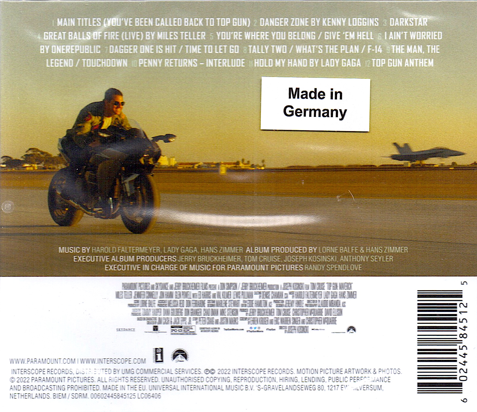 Various - Top Gun: Maverick Soundtrack - CD
