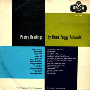 Poetry Readings - Peggy AshcroftPoetry Readings - Peggy Ashcroft